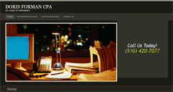 Desktop Screenshot of dorisformancpa.com