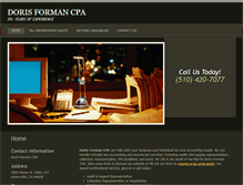 Tablet Screenshot of dorisformancpa.com